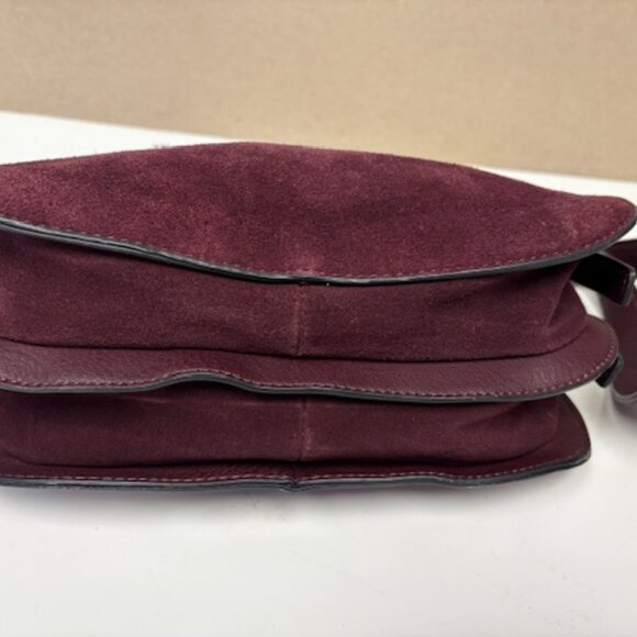 Ladiva Purple Leather & Suede Crossbody Bag - Picture 3 of 8